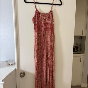 Emory Park Red and White Maxi Dress